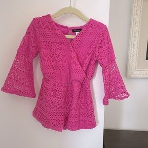 Kensie Neon pink romper toddler 2T